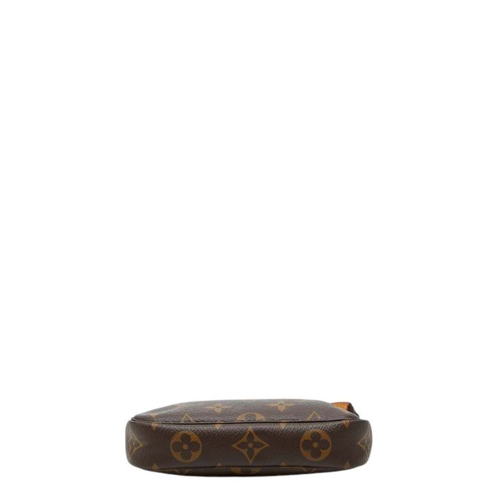 LOUIS VUITTON Brown Monogram Leather Pochette Pouch - Picture 3 of 8